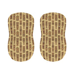 Wooden Tiki Pattern Print Bar Stool Covers