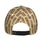 Wooden Tiki Pattern Print Baseball Cap