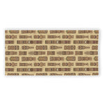Wooden Tiki Pattern Print Beach Towel