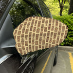 Wooden Tiki Pattern Print Car Side Mirror Covers