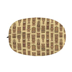 Wooden Tiki Pattern Print Car Side Mirror Covers