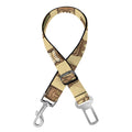 Wooden Tiki Pattern Print Dog Seat Belt