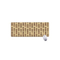 Wooden Tiki Pattern Print Extended Mouse Pad