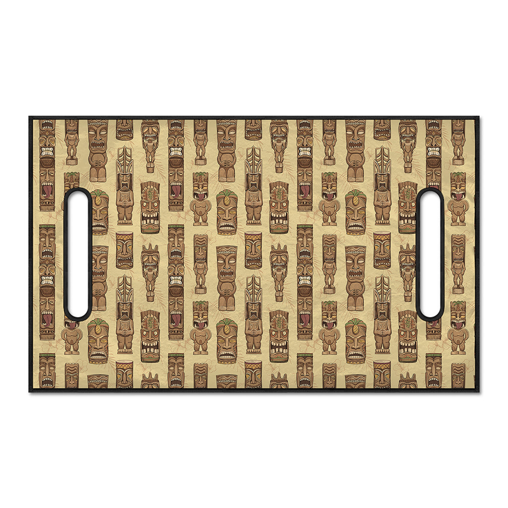 Wooden Tiki Pattern Print Golf Cart Seat Cover