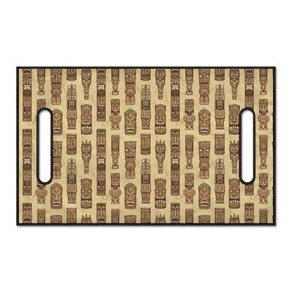 Wooden Tiki Pattern Print Golf Cart Seat Cover
