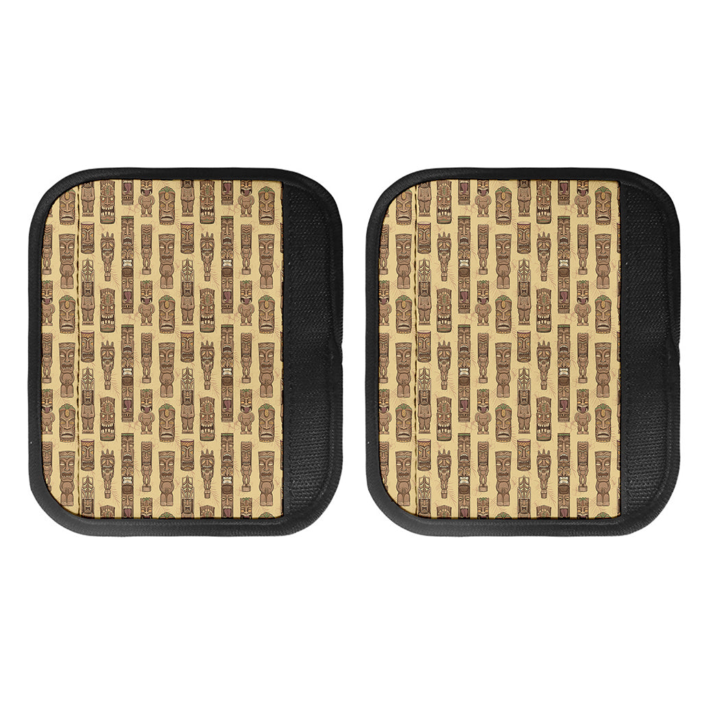 Wooden Tiki Pattern Print Handle Covers