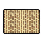 Wooden Tiki Pattern Print Kitchen Mat