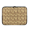Wooden Tiki Pattern Print Laptop Sleeve