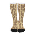 Wooden Tiki Pattern Print Long Socks