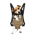 Wooden Tiki Pattern Print Pet Carrier Backpack