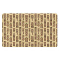 Wooden Tiki Pattern Print Polyester Doormat