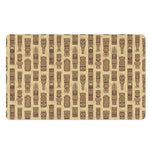 Wooden Tiki Pattern Print Polyester Doormat