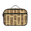 Wooden Tiki Pattern Print Portable Lunch Bag