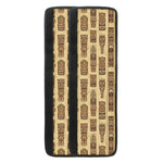 Wooden Tiki Pattern Print Refrigerator Handle Covers