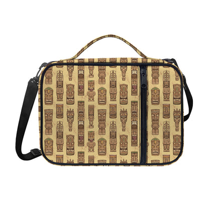 Wooden Tiki Pattern Print Shoulder Strap Bible Bag