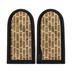 Wooden Tiki Pattern Print Skillet Handle Cover