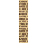 Wooden Tiki Pattern Print Table Runner