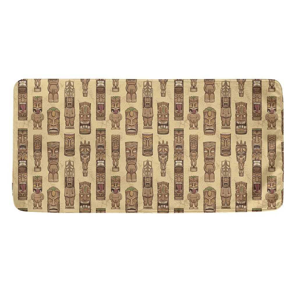 Wooden Tiki Pattern Print Towel