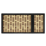 Wooden Tiki Pattern Print Trifold Wallet
