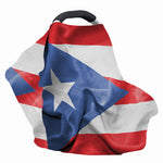 Wrinkled Puerto Rican Flag Print Baby Seat Cover