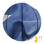 Wrinkled Puerto Rican Flag Print Basketball