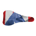 Wrinkled Puerto Rican Flag Print Bicycle Seat Cover