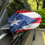 Wrinkled Puerto Rican Flag Print Car Side Mirror Covers