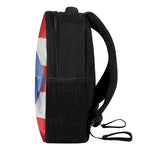 Wrinkled Puerto Rican Flag Print Casual Backpack
