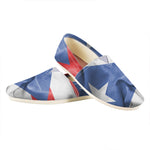 Wrinkled Puerto Rican Flag Print Casual Shoes