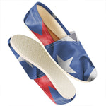 Wrinkled Puerto Rican Flag Print Casual Shoes
