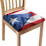Wrinkled Puerto Rican Flag Print Chair Cushion Cover