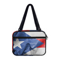 Wrinkled Puerto Rican Flag Print Double Strap Bible Bag