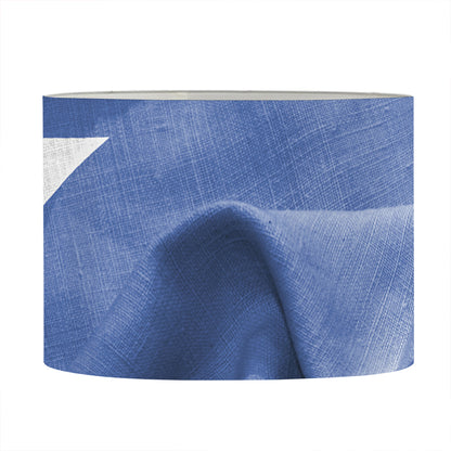 Wrinkled Puerto Rican Flag Print Drum Lamp Shade