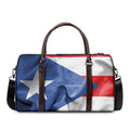 Wrinkled Puerto Rican Flag Print Duffel Bag