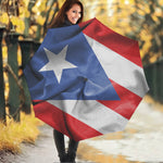 Wrinkled Puerto Rican Flag Print Foldable Umbrella