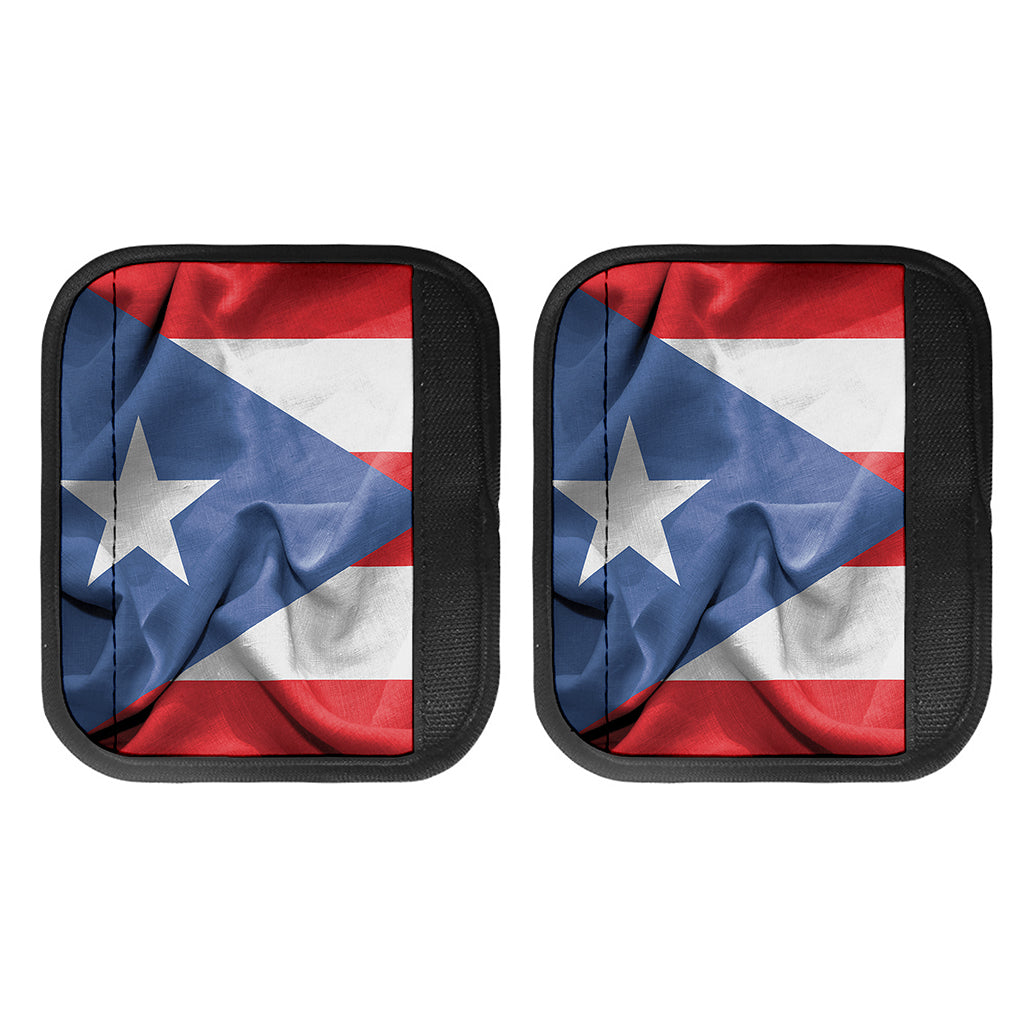 Wrinkled Puerto Rican Flag Print Handle Covers
