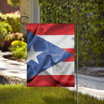 Wrinkled Puerto Rican Flag Print House Flag