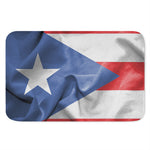 Wrinkled Puerto Rican Flag Print Indoor Door Mat