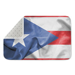 Wrinkled Puerto Rican Flag Print Indoor Door Mat