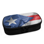 Wrinkled Puerto Rican Flag Print Insulin Cooler Travel Case