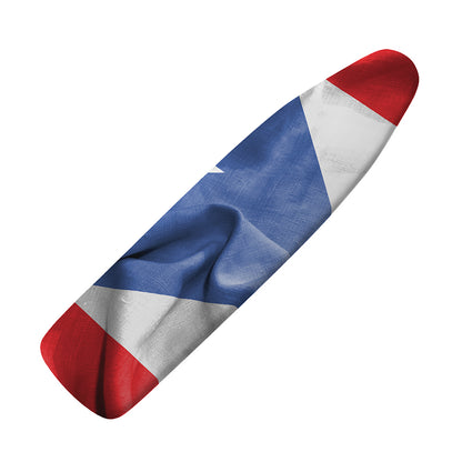 Wrinkled Puerto Rican Flag Print Ironing Board Cover