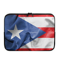 Wrinkled Puerto Rican Flag Print Laptop Sleeve