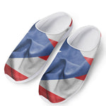 Wrinkled Puerto Rican Flag Print Mesh Casual Shoes