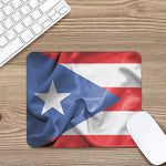 Wrinkled Puerto Rican Flag Print Mouse Pad