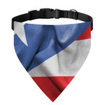 Wrinkled Puerto Rican Flag Print Over The Collar Dog Bandana