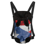 Wrinkled Puerto Rican Flag Print Pet Carrier Backpack