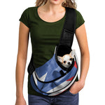 Wrinkled Puerto Rican Flag Print Pet Sling Carrier