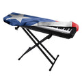 Wrinkled Puerto Rican Flag Print Piano Keyboard Cover