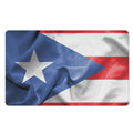 Wrinkled Puerto Rican Flag Print Polyester Doormat