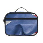 Wrinkled Puerto Rican Flag Print Portable Lunch Bag